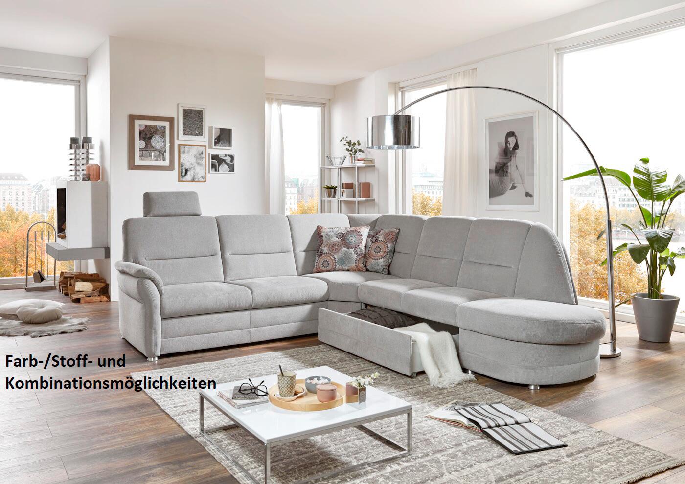 Wohnlandschaft Topasplan Q+ B/T: ca. 228x160 cm