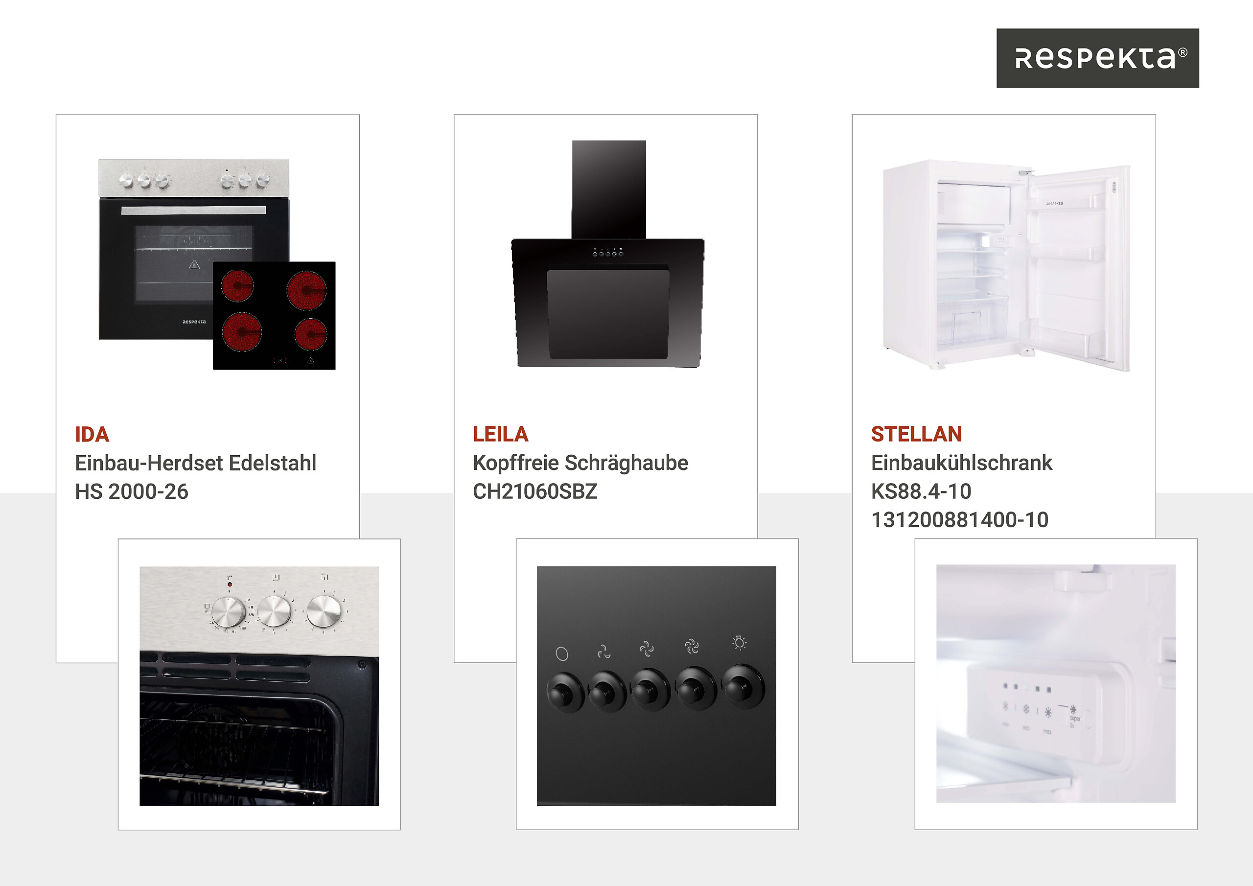 Respekta Küchenblock Malia Beton Optik B/H/T: ca. 280x200x60 cm