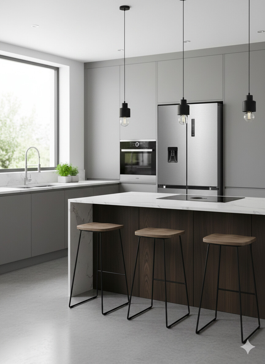 POCOline Multi-Door Kühl-/Gefrierkombination MD-190-513-CIXWDDNF Inox B/H/T: ca. 83x189,8x65,3 cm