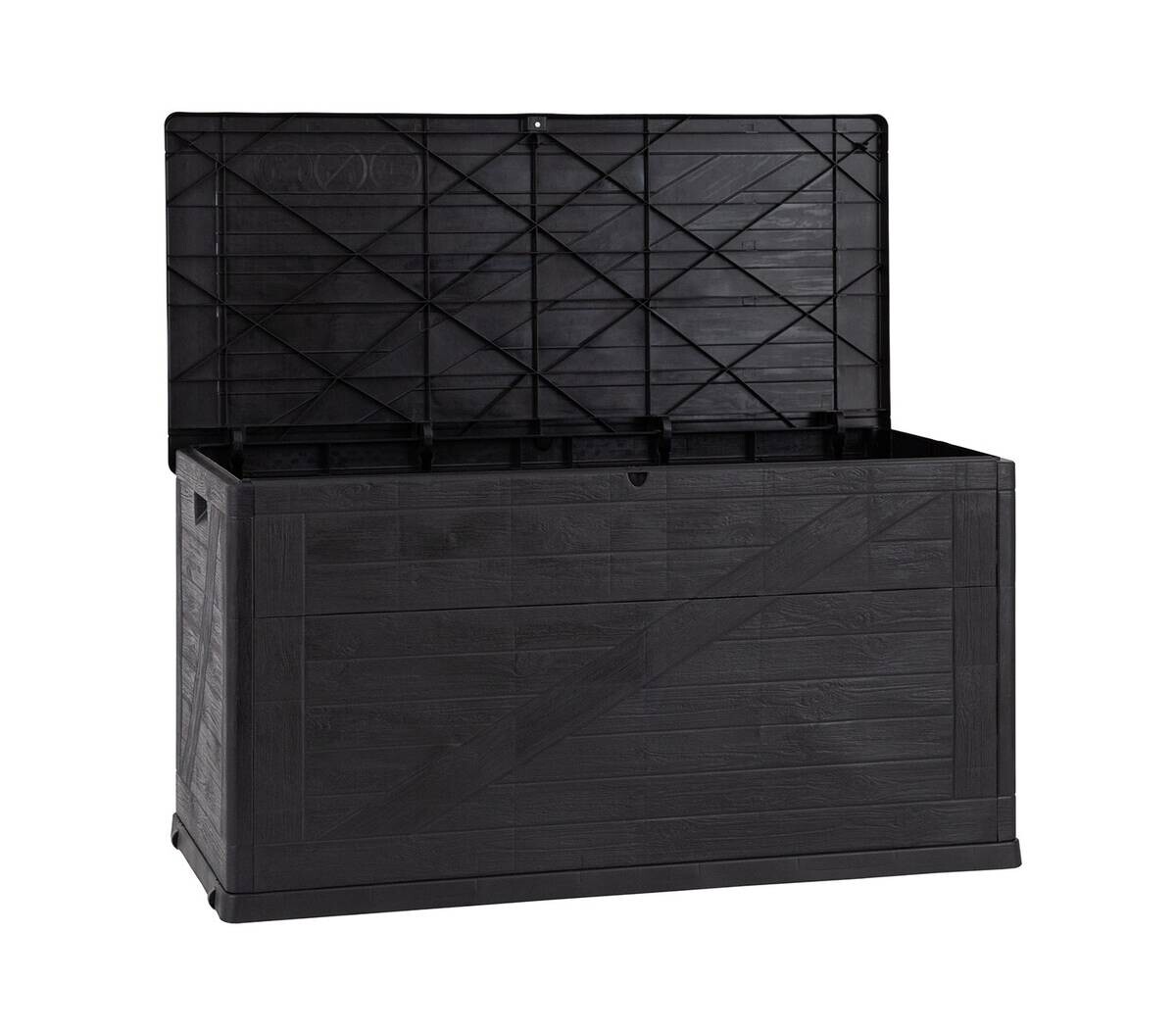 Toomax Aufbewahrungsbox Wood anthrazit Kunststoff B/H/L: ca. 63x56x120 cm