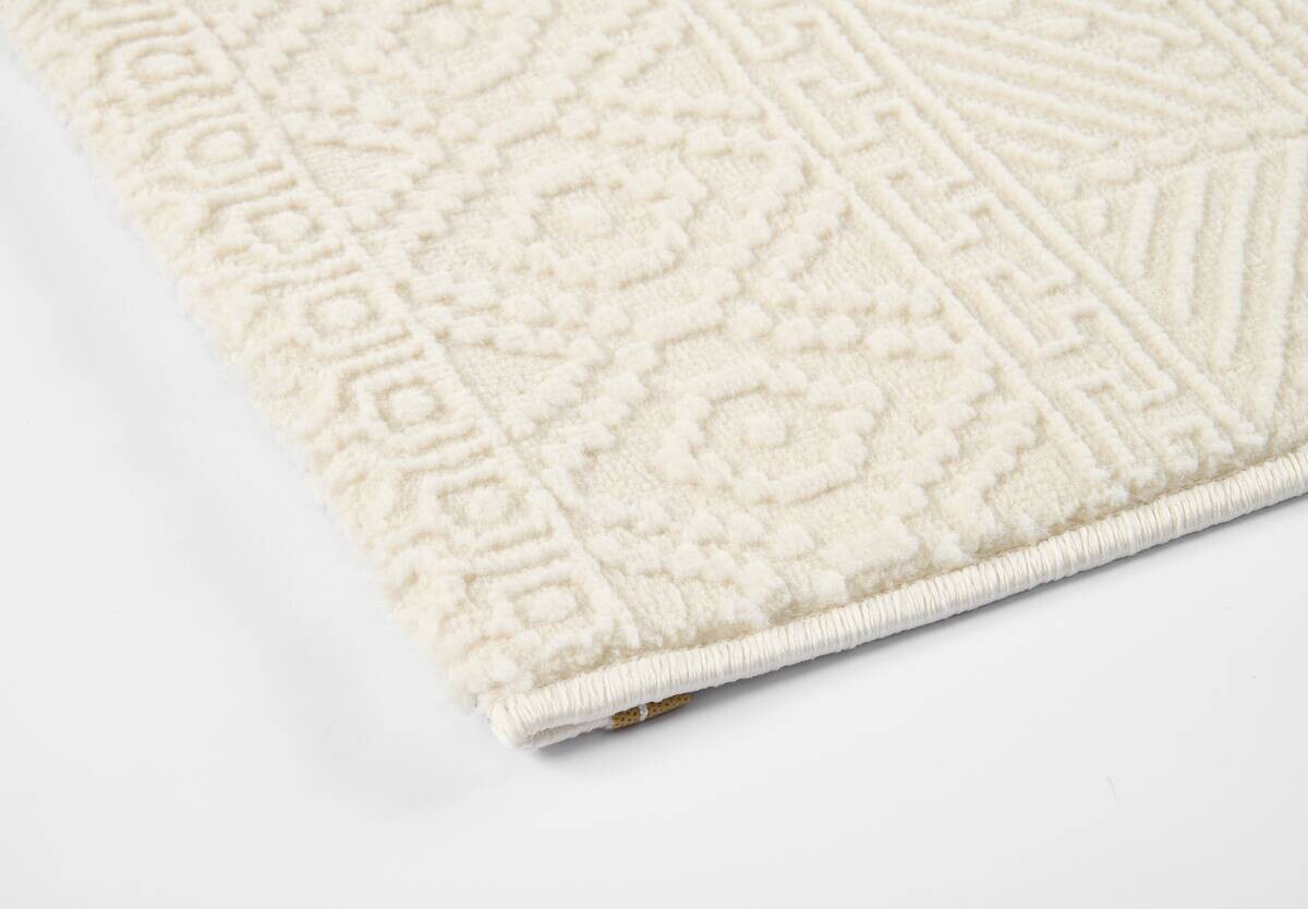 Webteppich Leonie creme B/L: ca. 120x170 cm