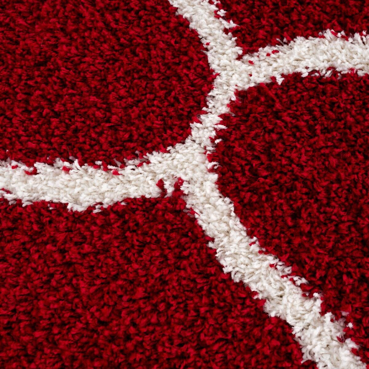 Sanat Hochflorteppich MADRID rot D: ca. 200 cm