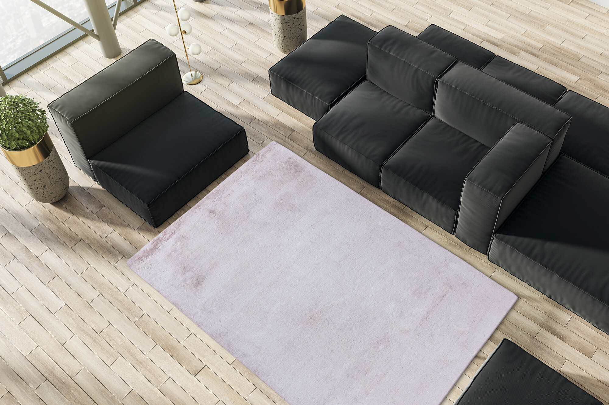 Kayoom Kurzflorteppich Raika 125 rosa B/H/L: ca. 120x2,5x170 cm