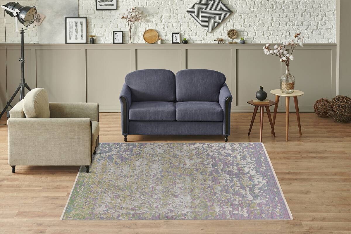 Kayoom Kurzflorteppich Milan 325 grün B/H/L: ca. 80x0,5x150 cm