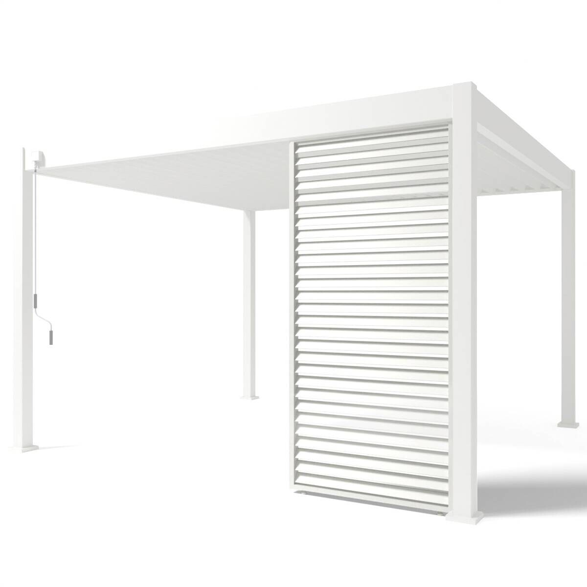 PergoLine Seitenwandpaneel für Trumpf + Superior weiß Aluminium B/H: ca. 93x235 cm