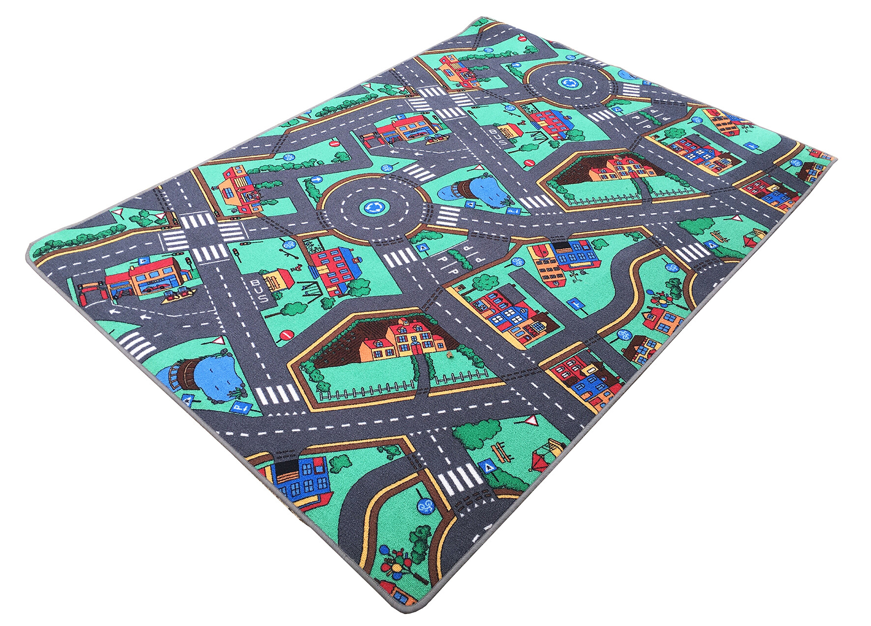 Straßenspielteppich bunt B/L: ca. 200x300 cm Straßenspielteppich bunt B/L: ca. 200x300 cm