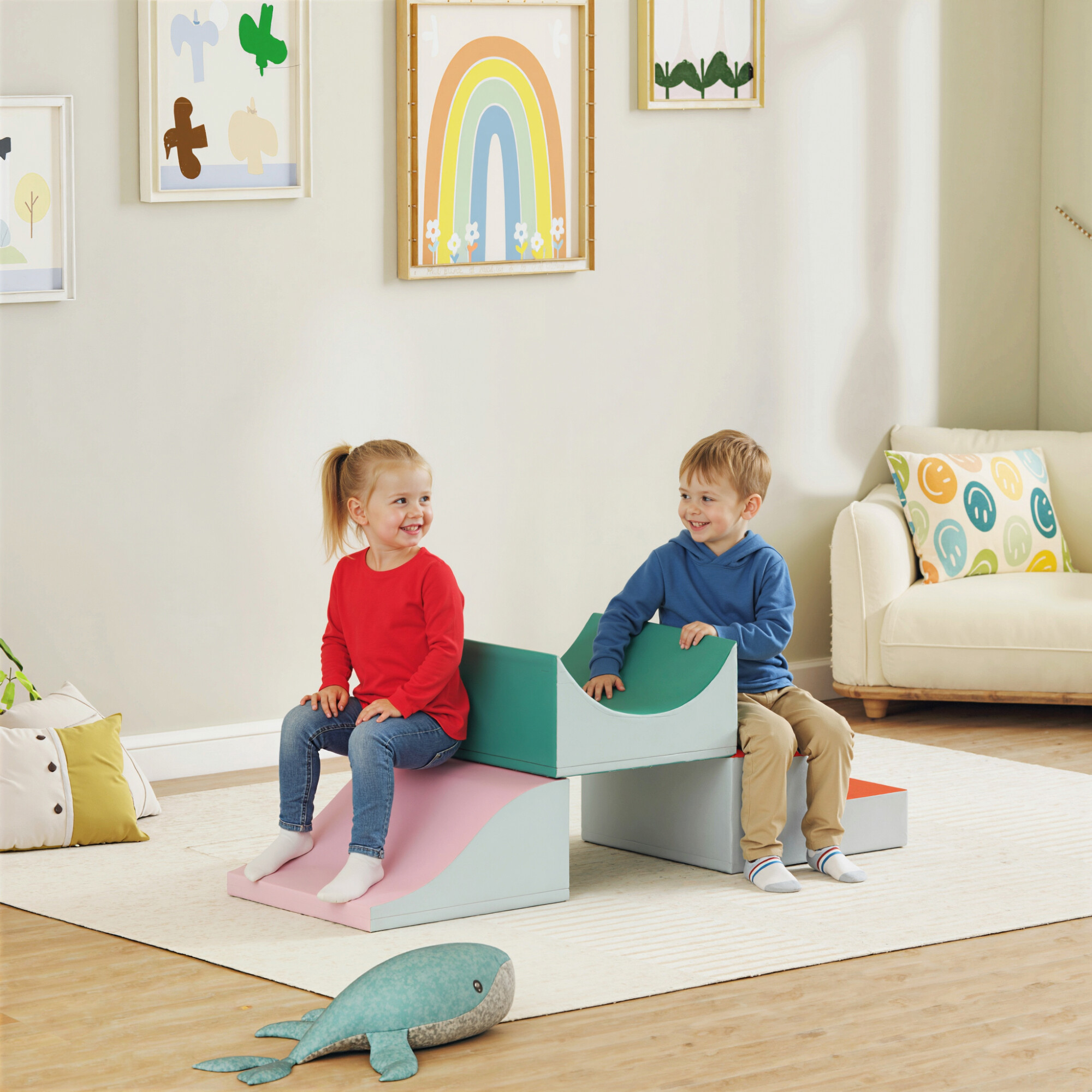 AIYAPLAY Schaumstoffbausteine B/H/L: ca. 45,7x20,3x141 cm