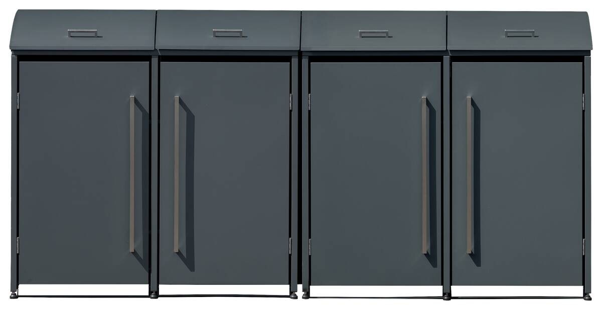 Westmann Mülltonnenbox Moderna anthrazit B/H/L: ca. 278x135x83 cm