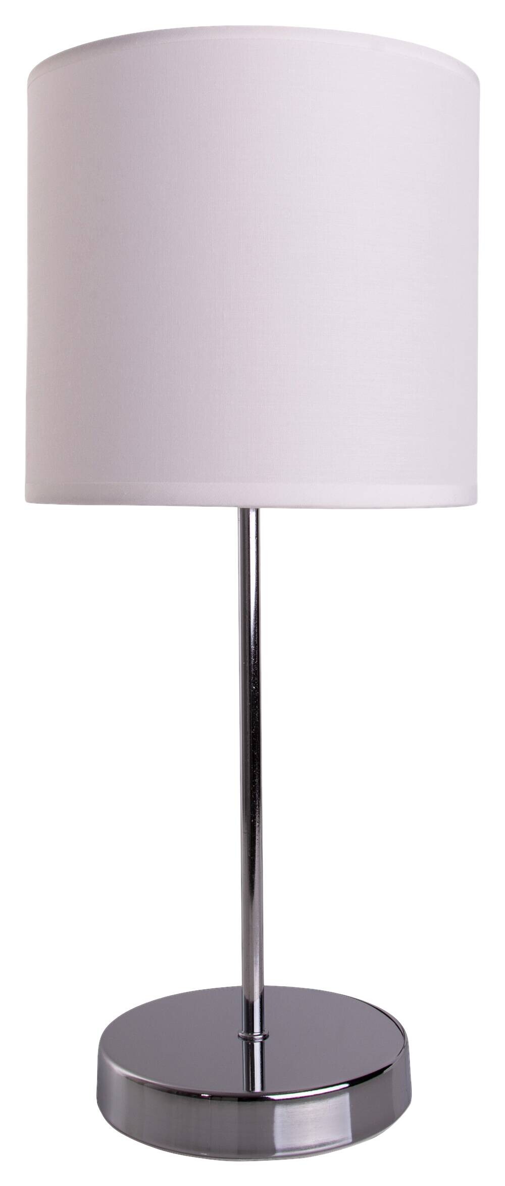 Näve Leuchten Tischleuchte 3112023 weiß Textil Kunststoff Metall B/H/T: ca. 18,5x38,5x18,5 cm E27 1 Brennstellen