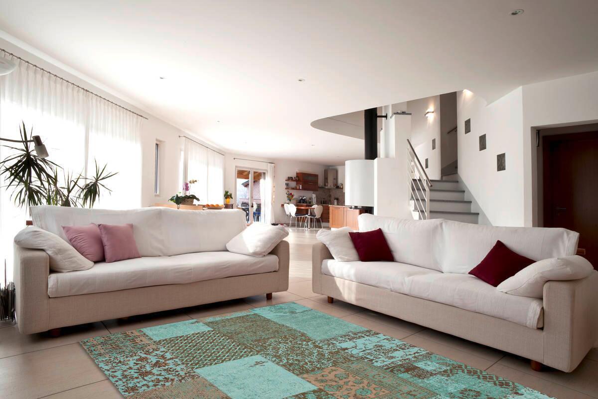 360Living Teppich Symphony türkis B/L: ca. 120x170 cm