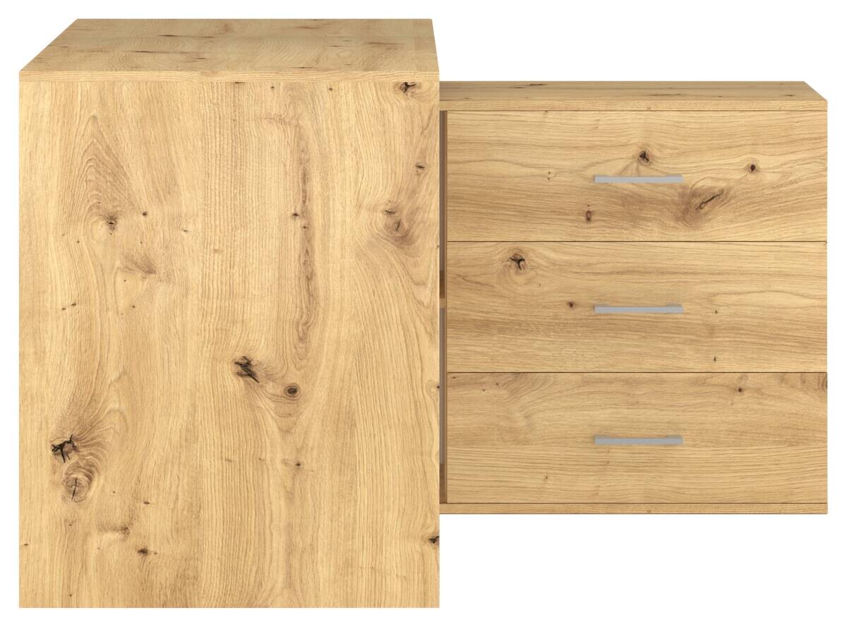 Schreibtisch KURT Eiche Artisan Nachbildung B/H/T: ca. 120x75,4x122 cm