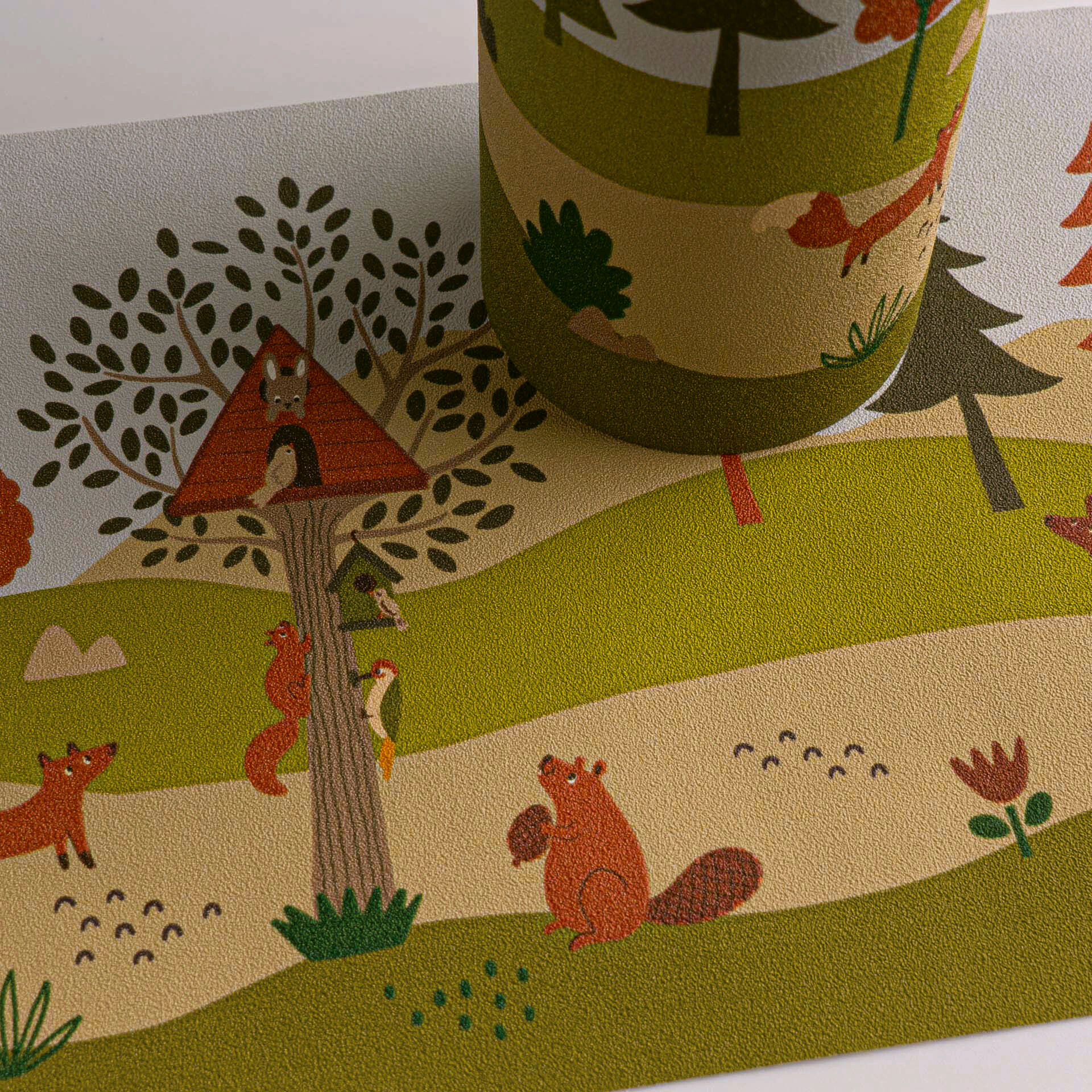 A.S.Creation Bordüre beige grau grün B/H/D: ca. 18x500x6,8 cm