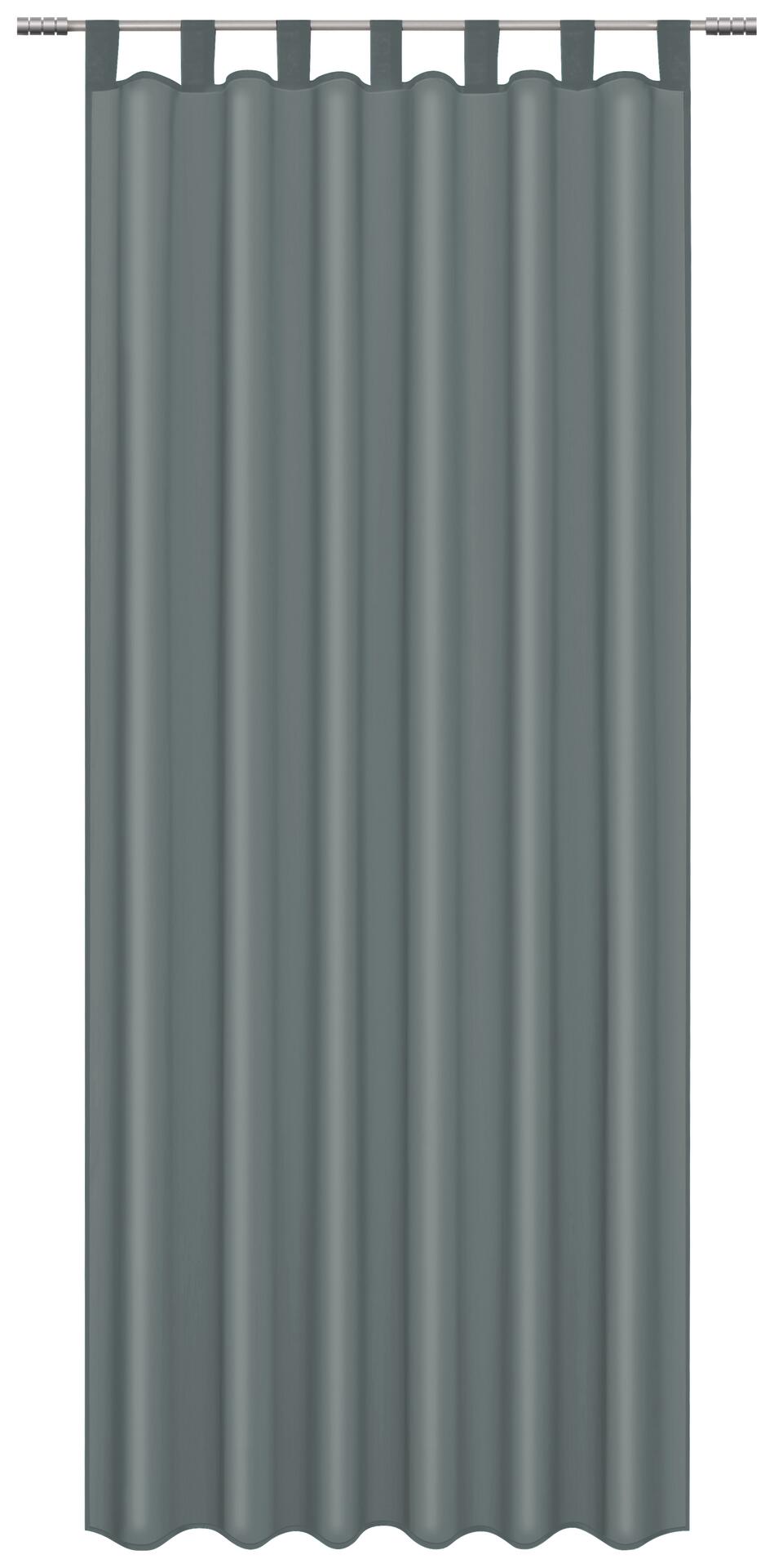 ACUS design collection Schlaufenvorhang Silk anthrazit B/L: ca. 140x225 cm