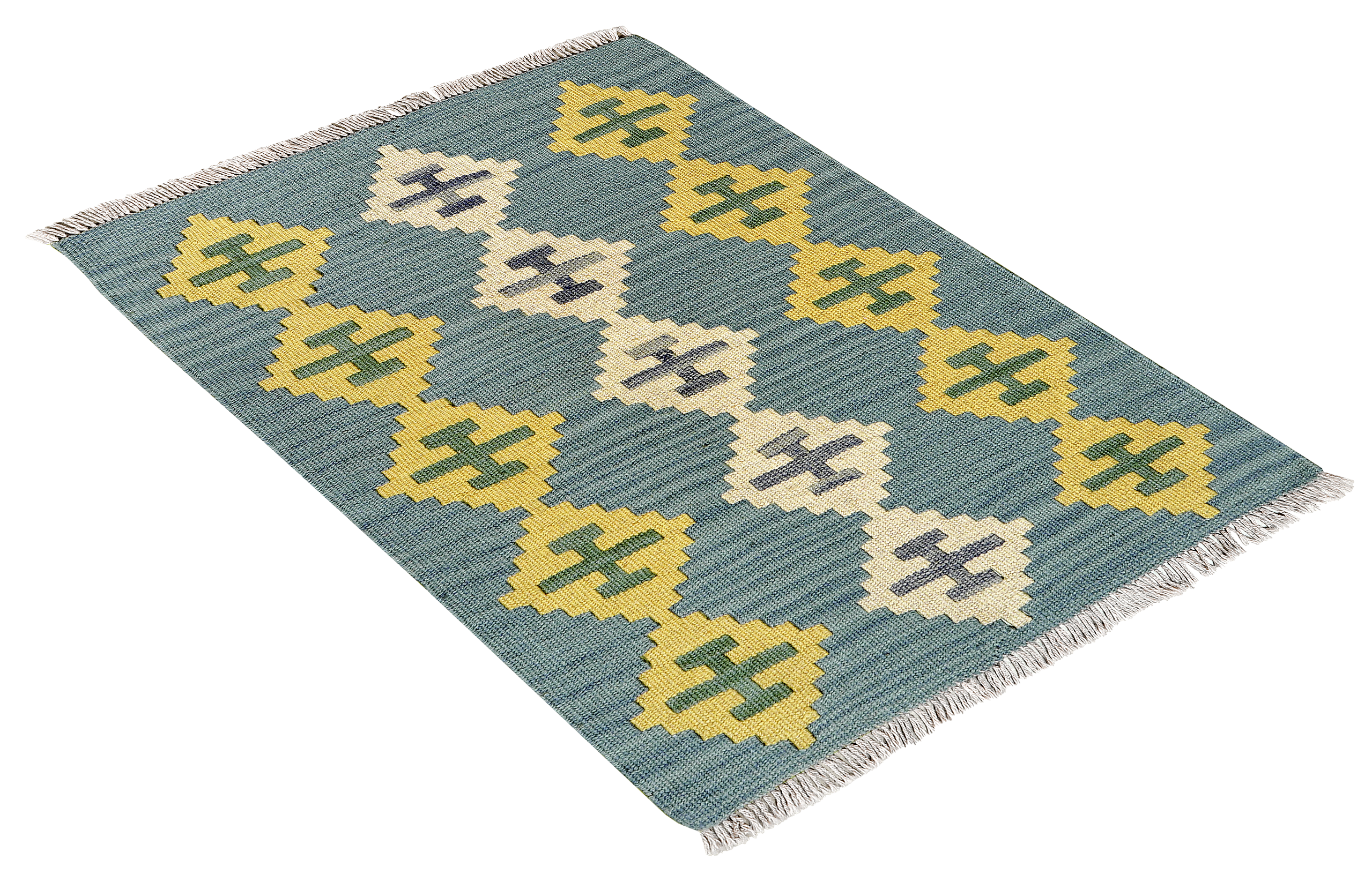 PersaTepp Teppich Kelim Gashgai blau B/H/L: ca. 63x1x88 cm