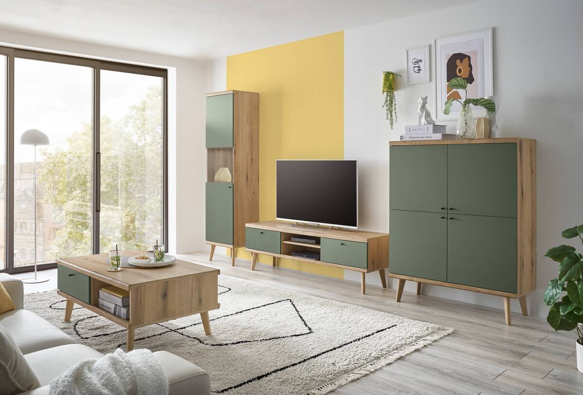 Couchtisch Alva Eiche Evoke Coast Nachbildung salbei B/H/T: ca. 107x46x67 cm