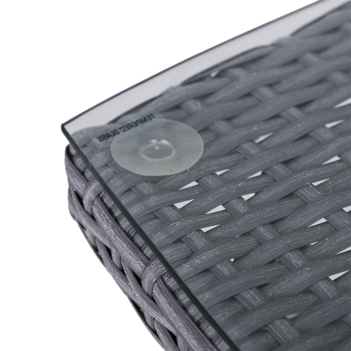 Outsunny Balkonset grau Stahl