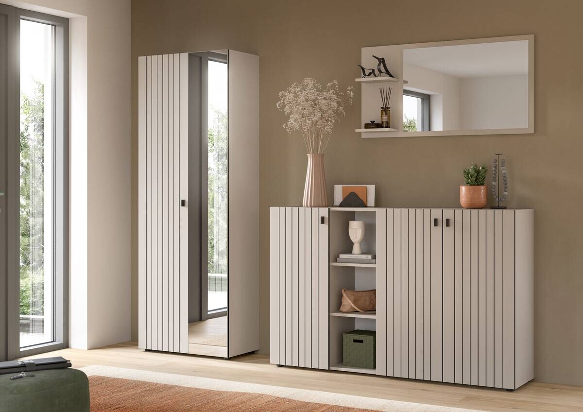 Garderobenset STATION Cashmere B/H/T: ca. 235x192x37 cm