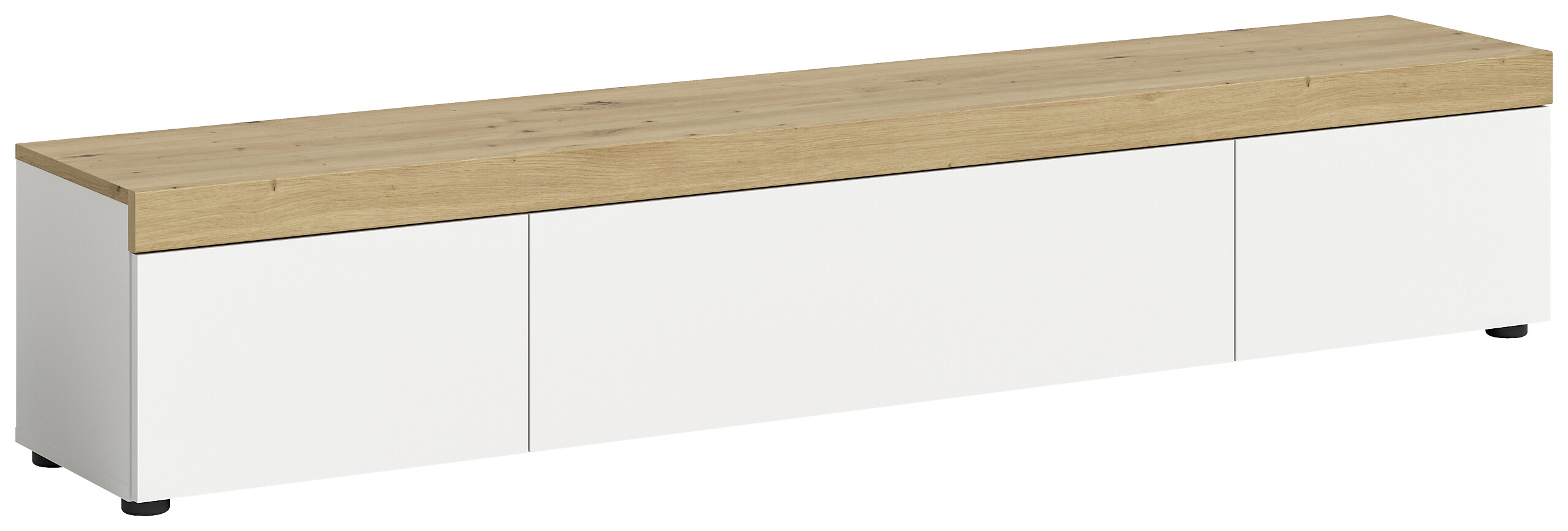 Lowboard RUDA Artisan Oak Nachbildung weiß B/H/T: ca. 180x34x33 cm Lowboard RUDA Artisan Oak Nachbildung weiß B/H/T: ca. 180x34x33 cm