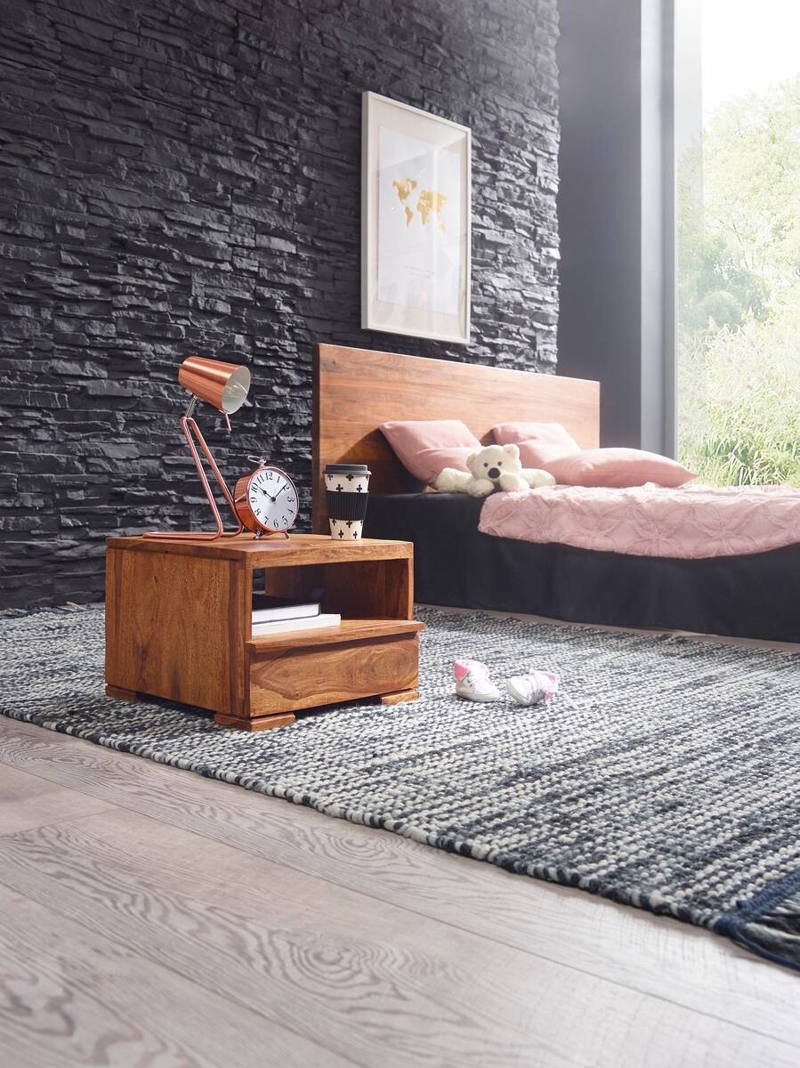 Nachtkonsole braun B/H/T: ca. 40x30x40 cm