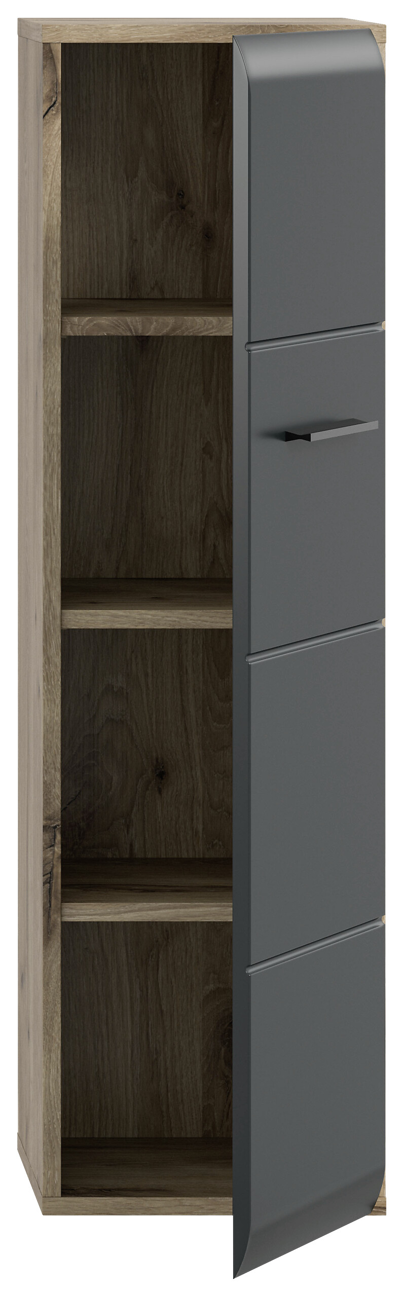 Stauraumelement Ice Nox Oak Nachbildung schwarz matt B/H/T: ca. 30x106x30 cm