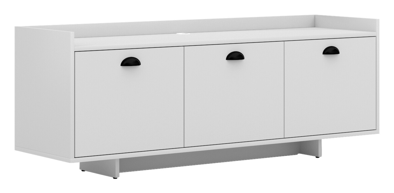 TV-Board Cup weiß weiß matt B/H/T: ca. 139x52,6x39 cm