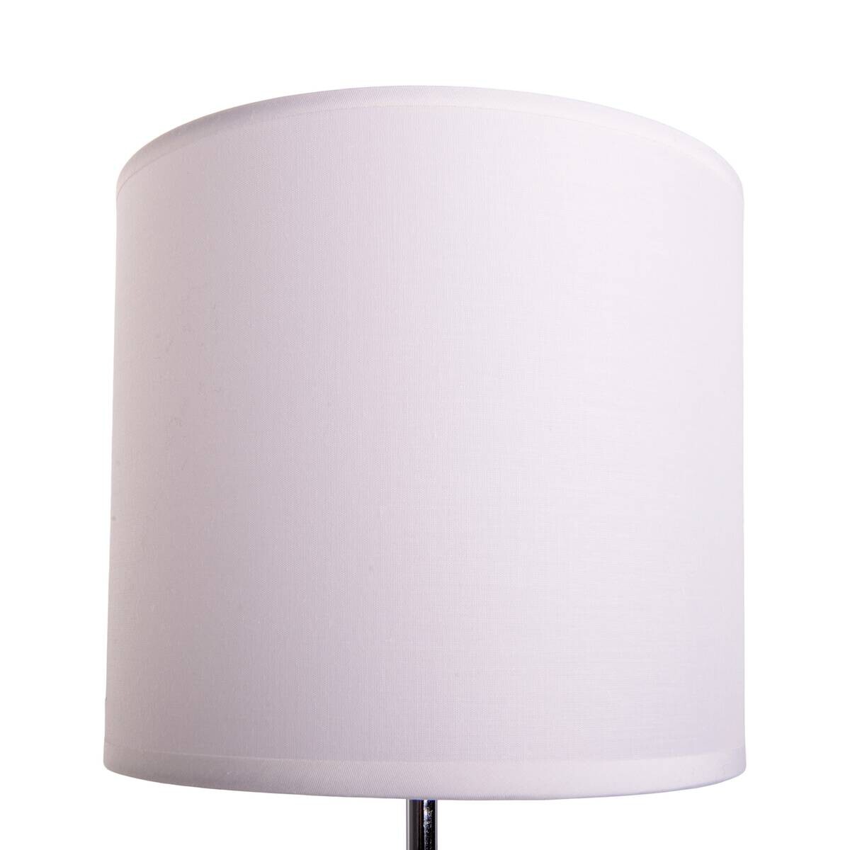 Näve Leuchten Tischleuchte 3112023 weiß Textil Kunststoff Metall B/H/T: ca. 18,5x38,5x18,5 cm E27 1 Brennstellen