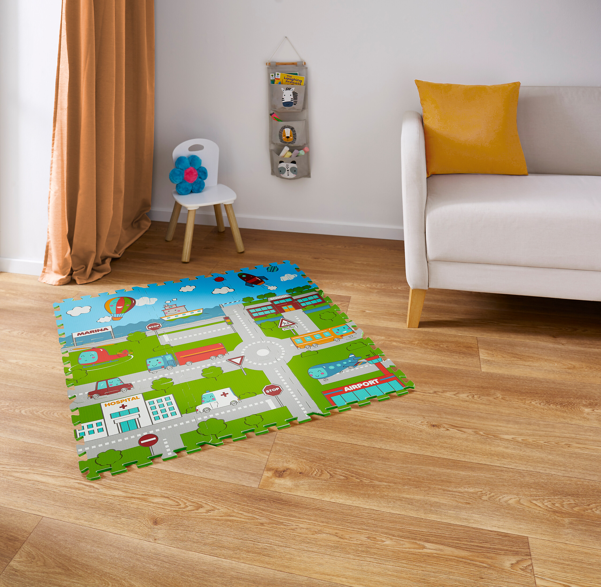 Puzzlematte Straßen bunt B/H/L: ca. 90x1x90 cm Puzzlematte Straßen bunt B/H/L: ca. 90x1x90 cm