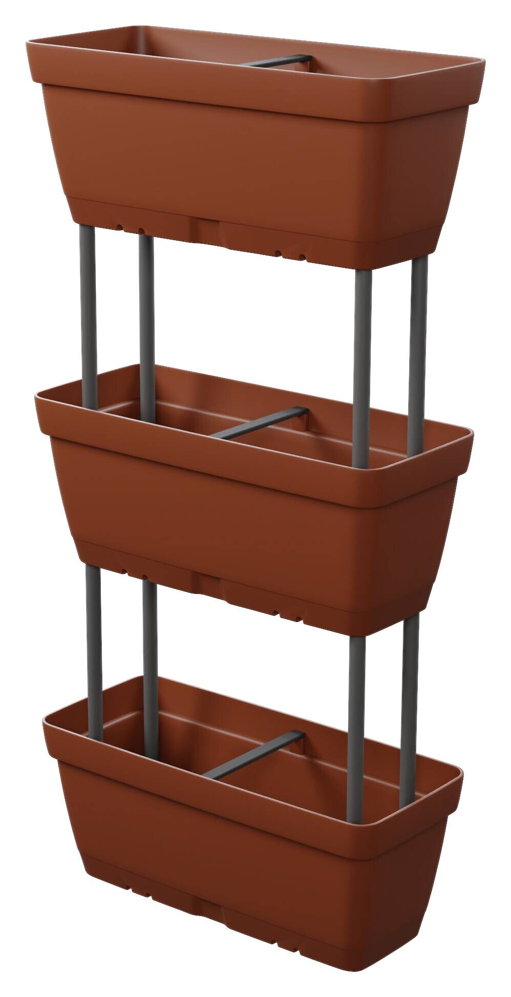 Lolego Veg Pflanzständer braun Polypropylen B/H/L: ca. 17x32x50 cm