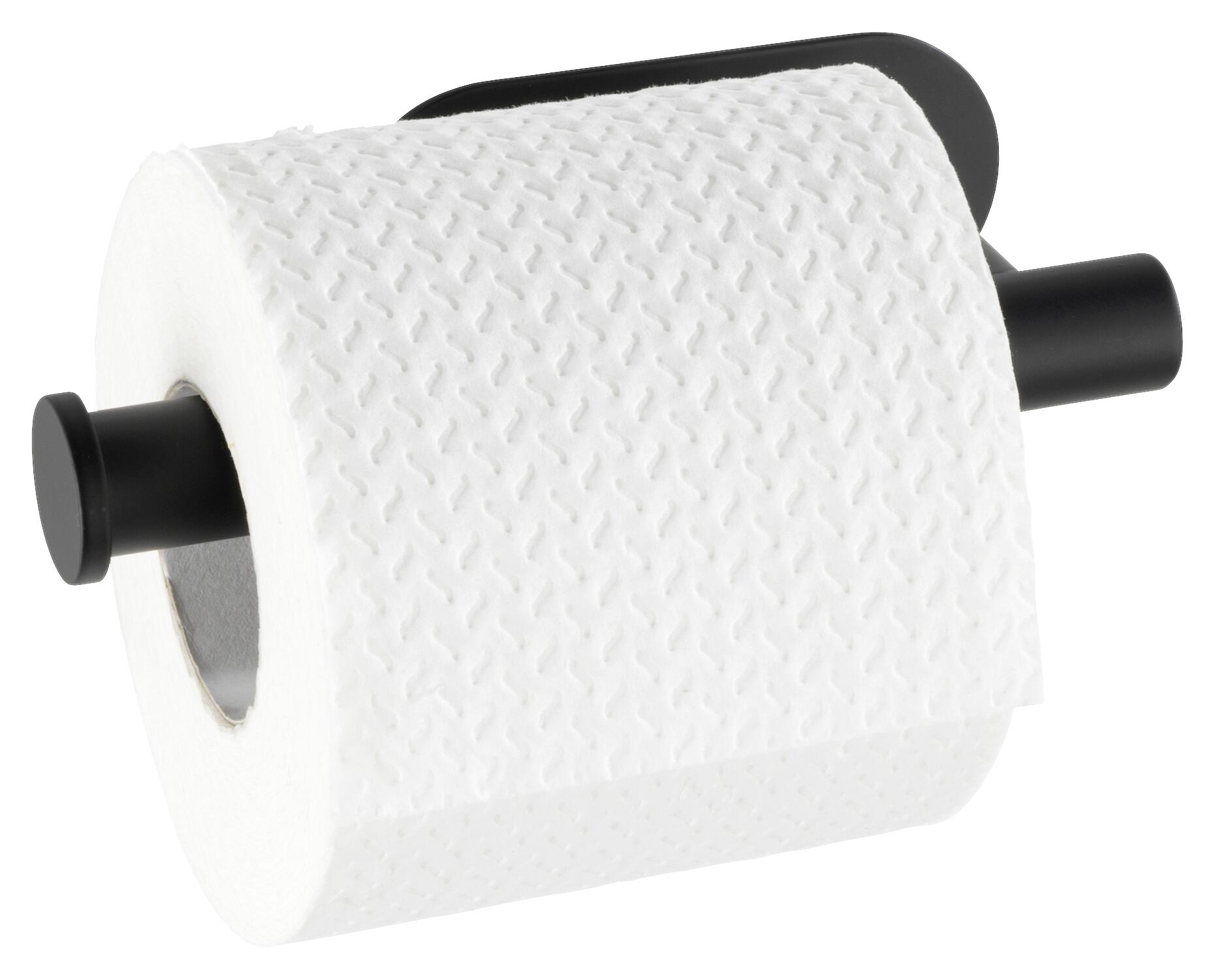 Turbo-Loc Toilettenpapierhalter schwarz Metall B/H/T: ca. 16x4,5x7 cm