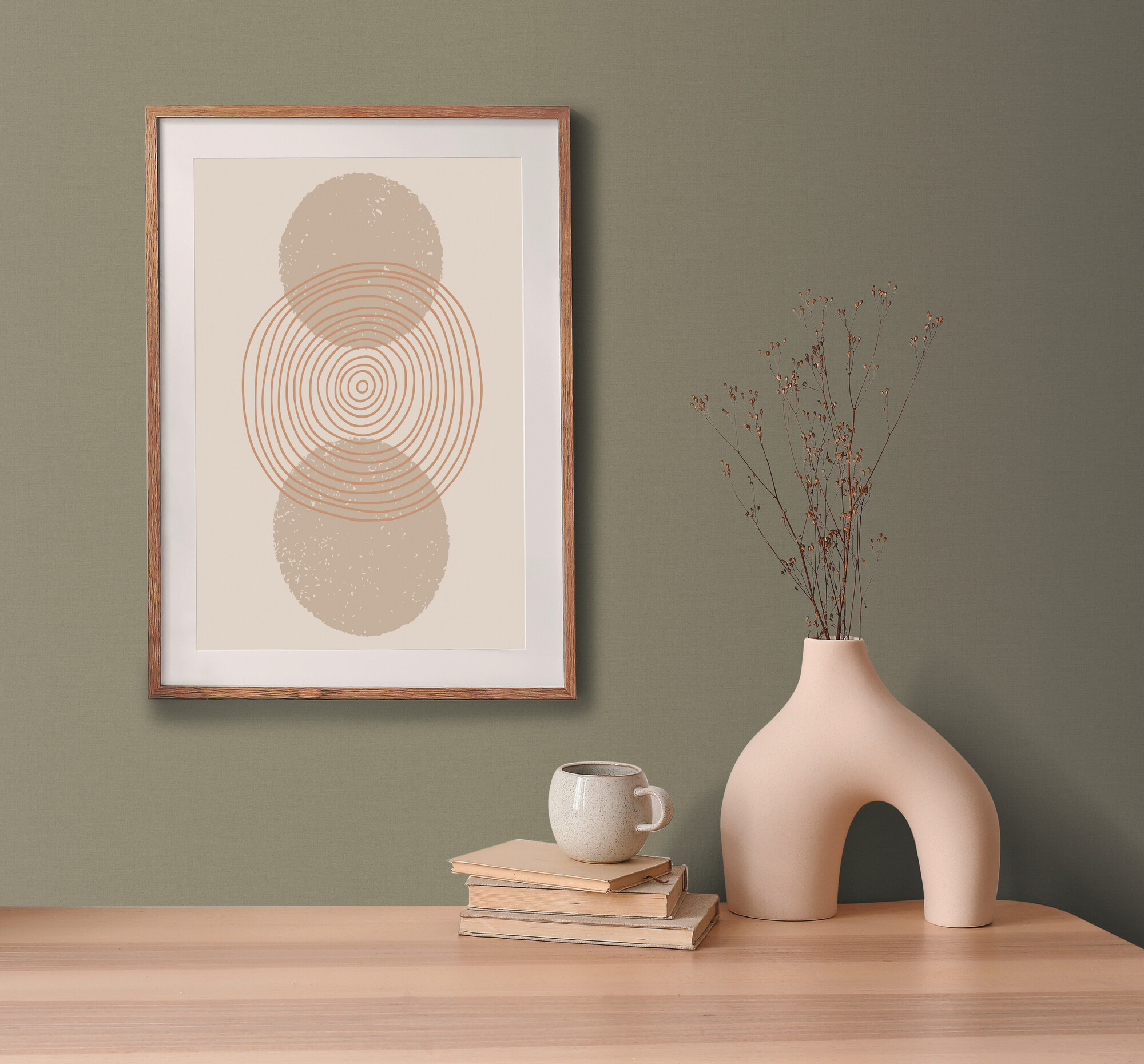 A.S.Creation Vliestapete khaki B/H/D: ca. 53x1005x8,3 cm