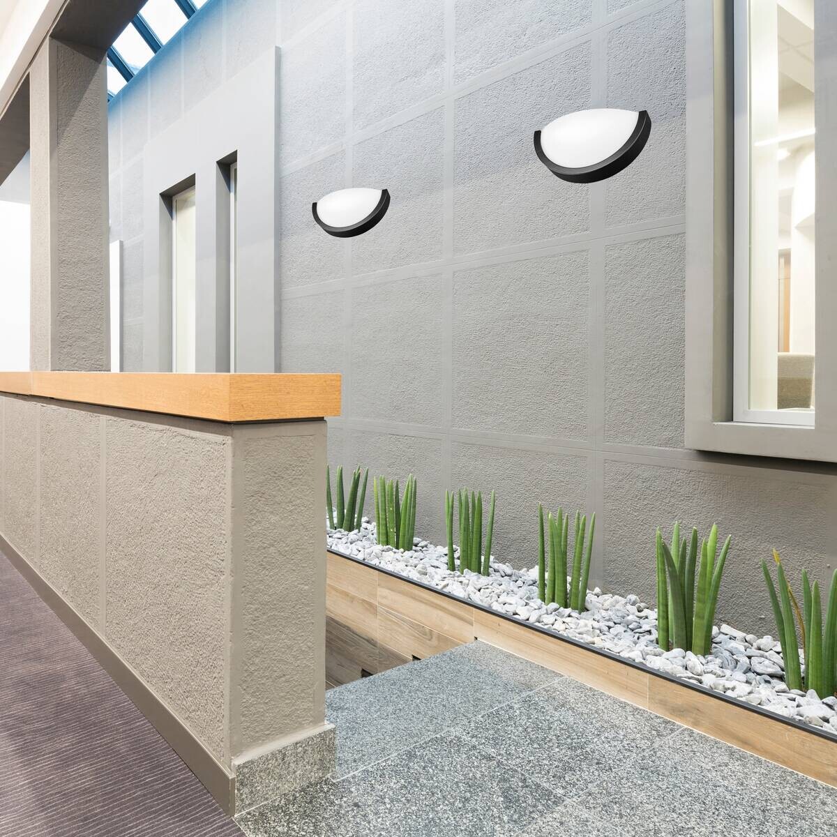 Lamkur Wandleuchte dunkelbraun Glas Holz B/H/L: ca. 20x14x30 cm E27 1 Brennstellen