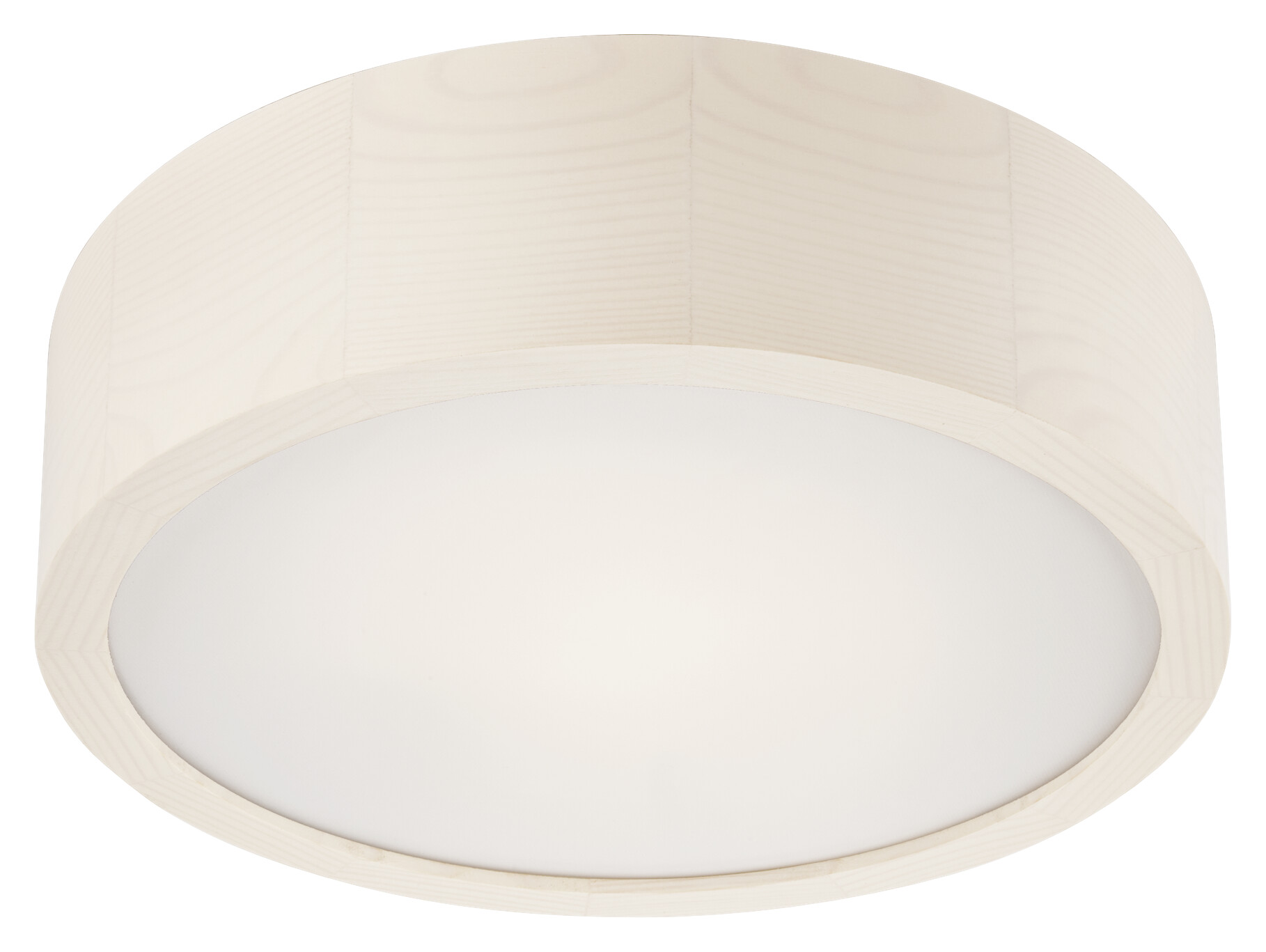 Lamkur Deckenleuchte weiß Holz Glas B/H/L: ca. 28,5x12x28,5 cm 1 Brennstellen