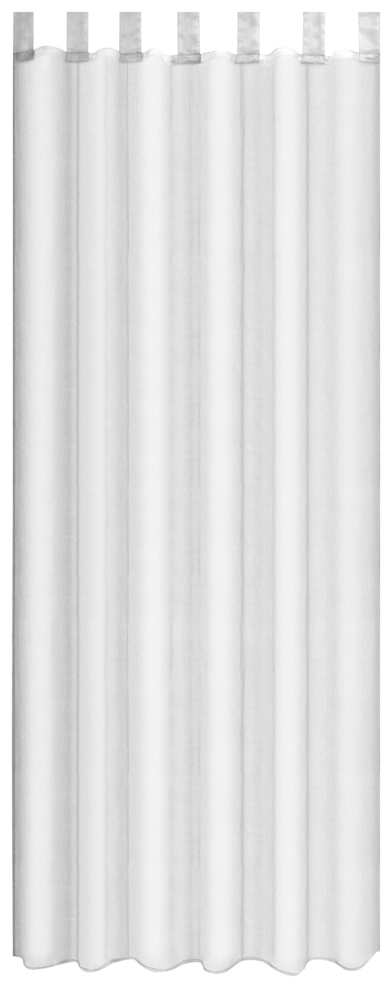 Sensation Schlaufenvorhang Look weiß B/L: ca. 140x235 cm