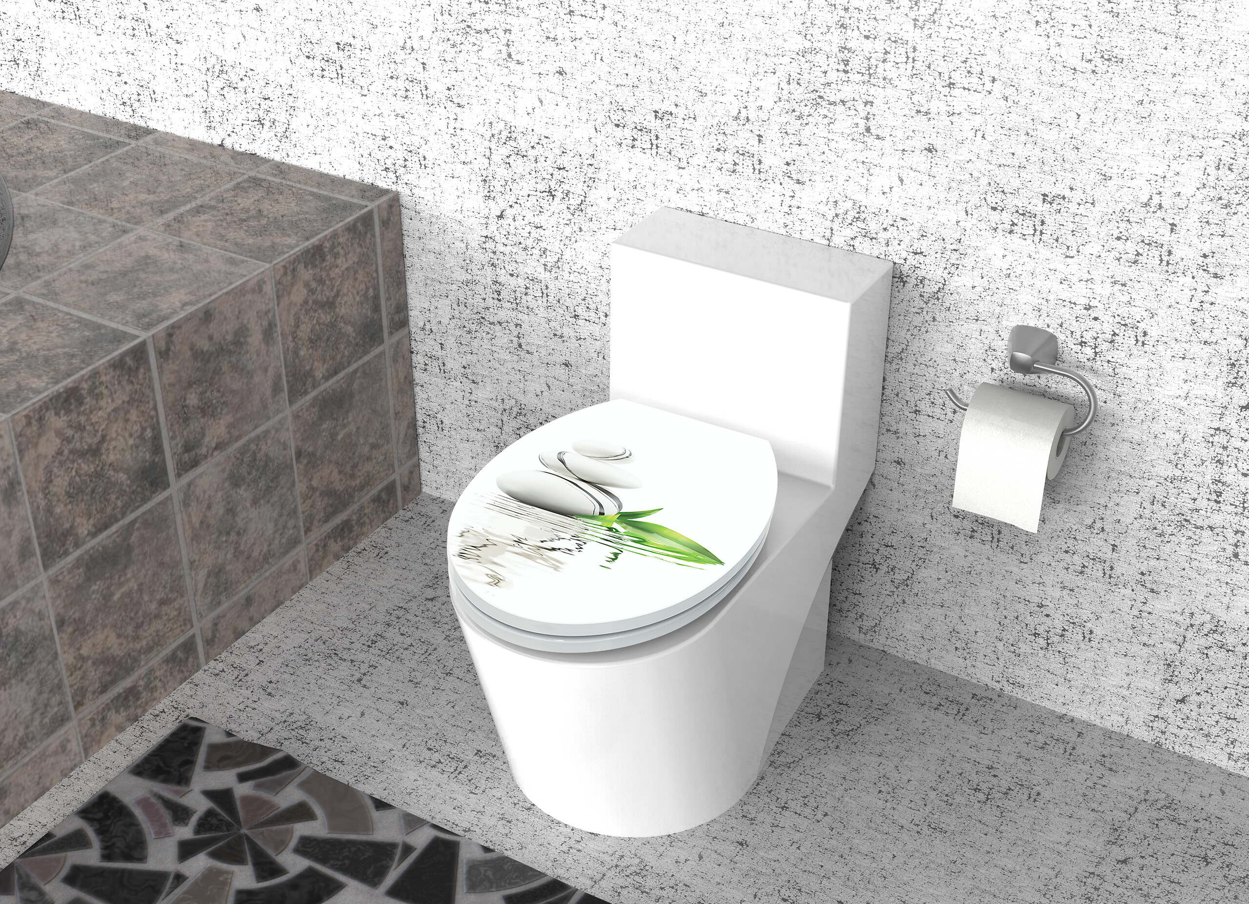 POCOline WC-Sitz White Stone weiß Duroplast