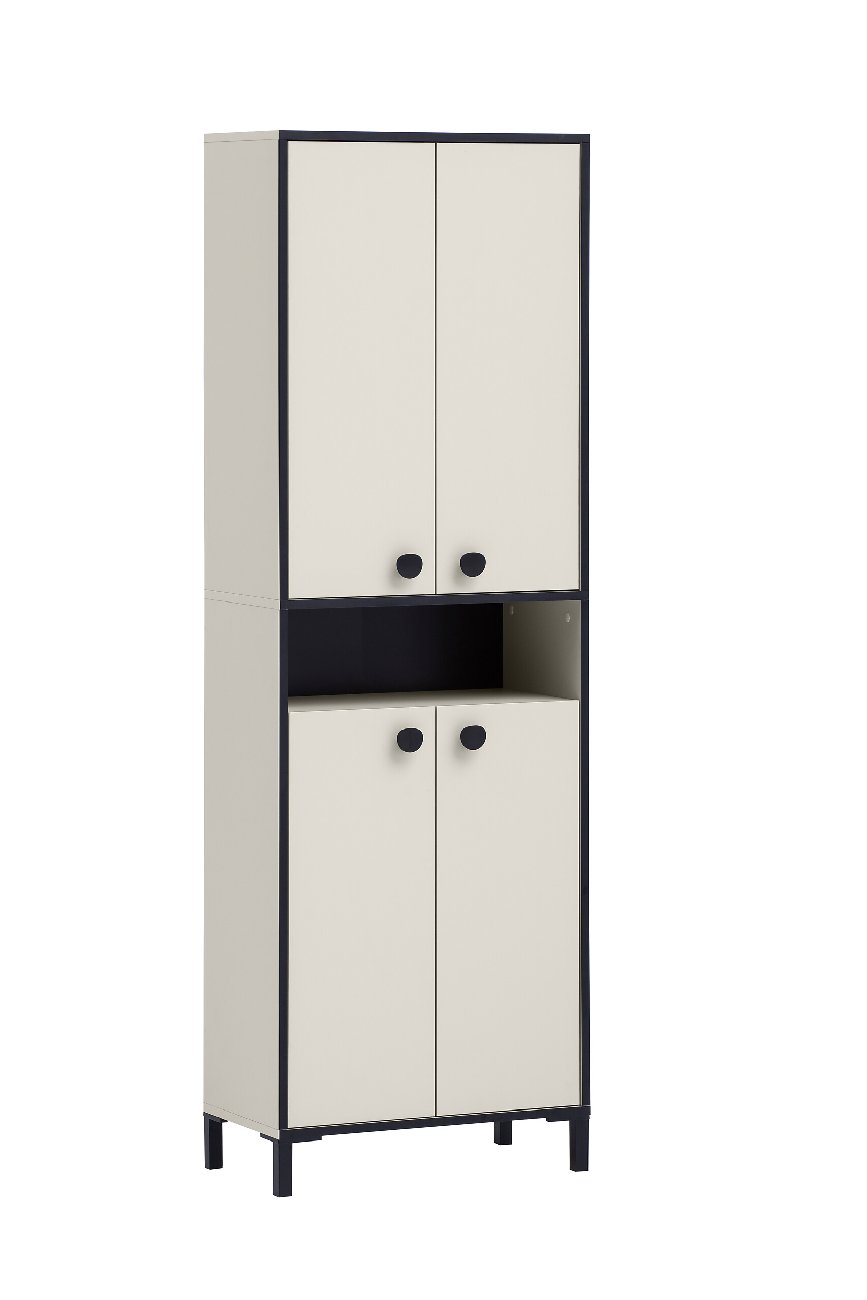 Schuhschrank Edda beige hell B/H/T: ca. 60,2x185x33,05 cm