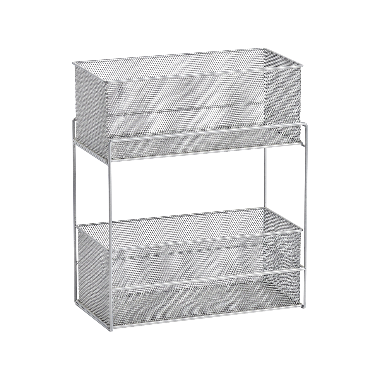 Zeller Etagenregal silber Metall B/H/L: ca. 18,5x42x35 cm