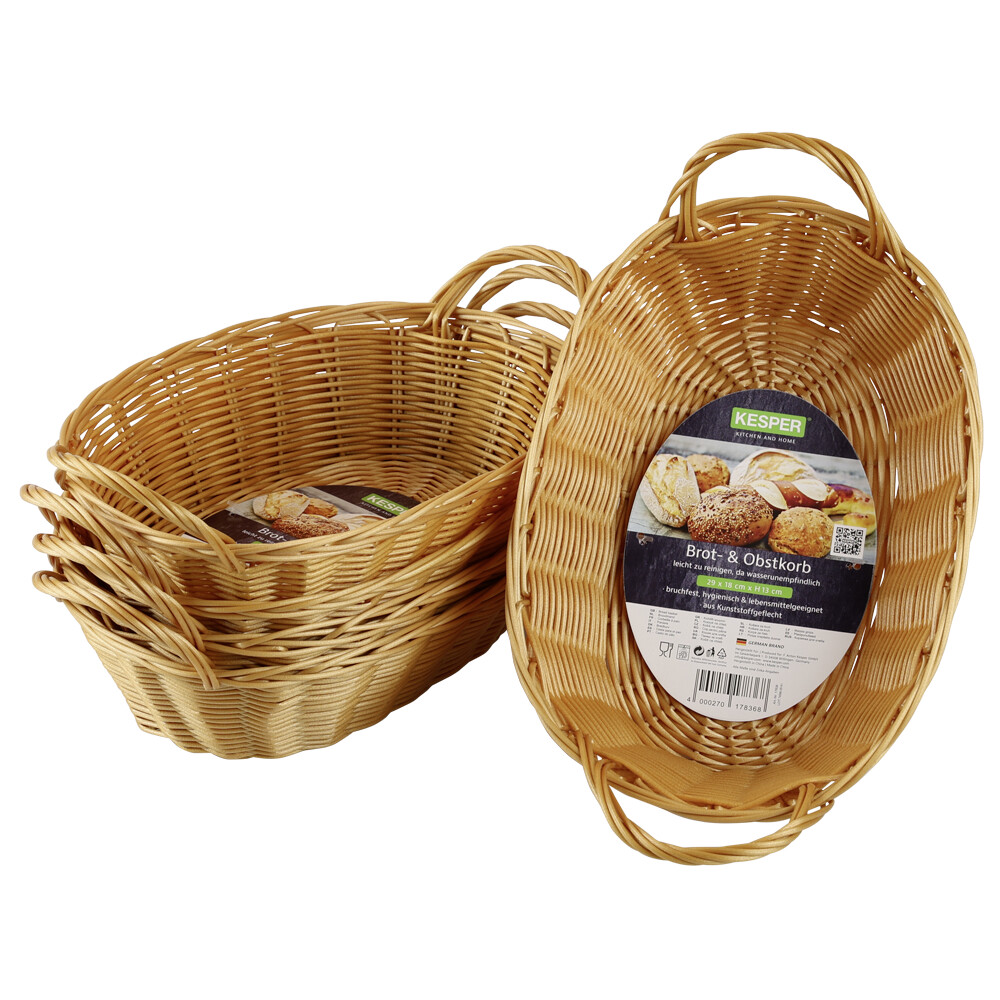 Kesper Brotkorb braun Kunststoff B/H/L: ca. 21x32x20 cm Kesper Brotkorb braun Kunststoff B/H/L: ca. 21x32x20 cm