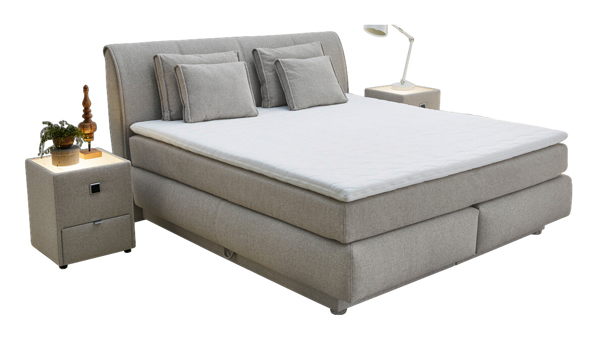 Boxspringbett  beige Liegefläche B/L: ca. 180x200 cm