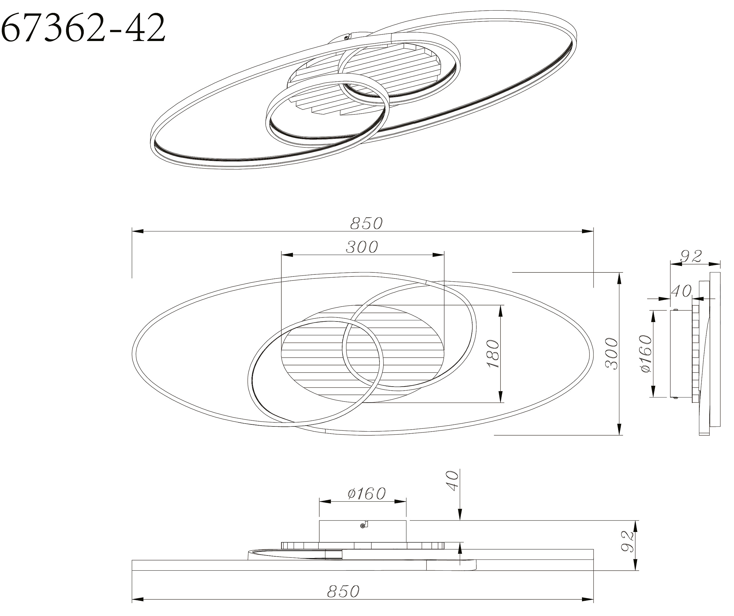 GLOBO Deckenventilator