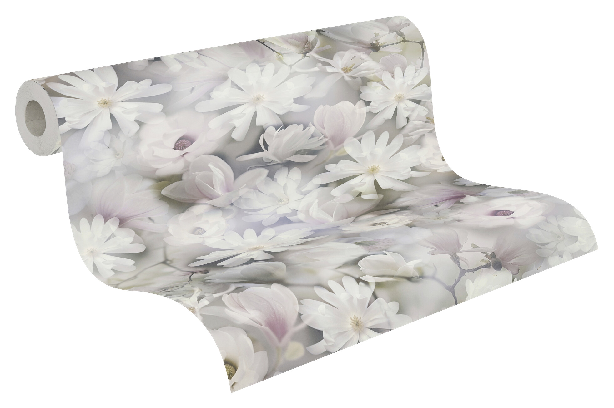 A.S.Creation Vliestapete Floral Floral violett grün grau B/H: ca. 0,53x10,05 cm