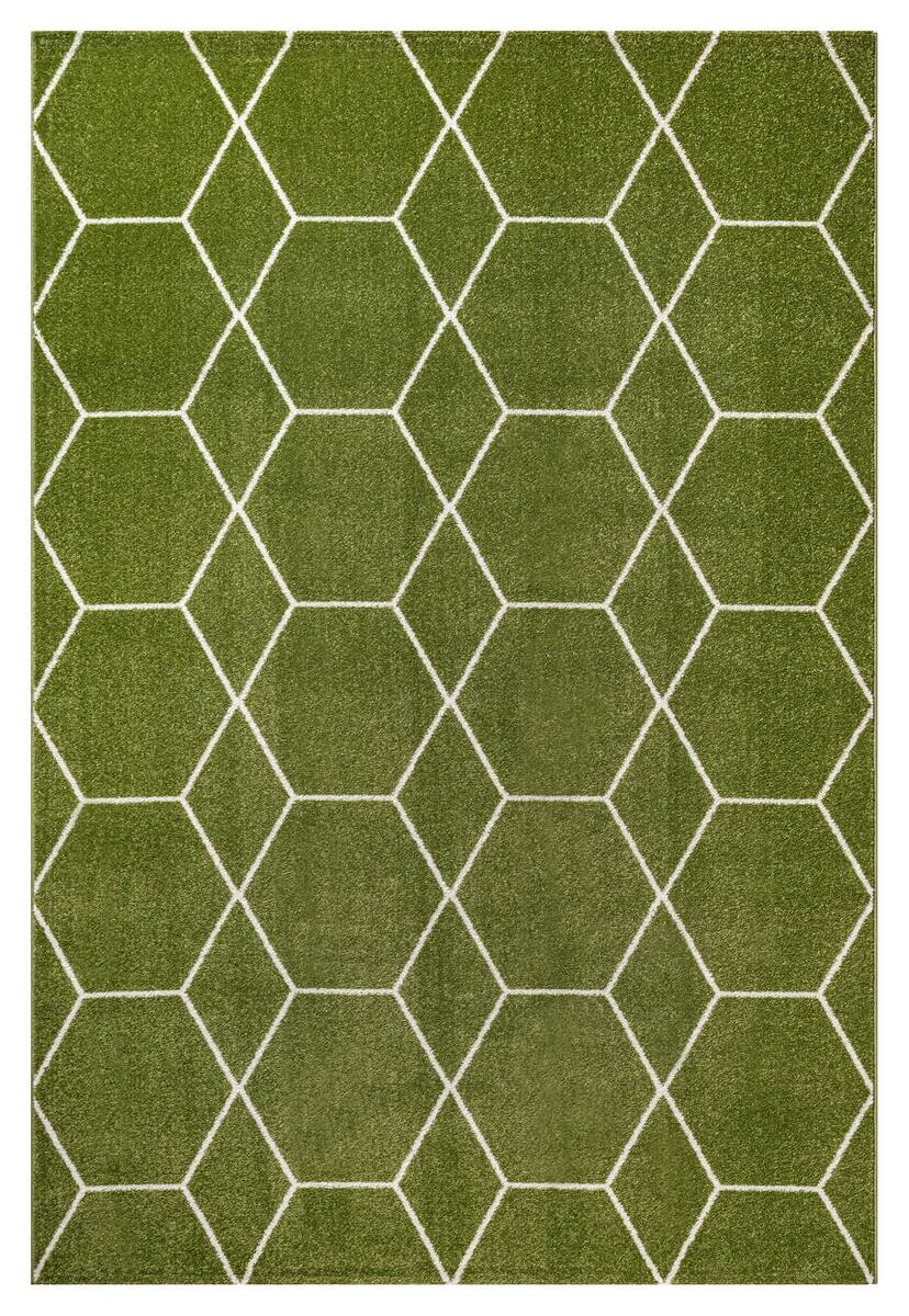 Sanat Teppich Trellis grün B/L: ca. 60x110 cm