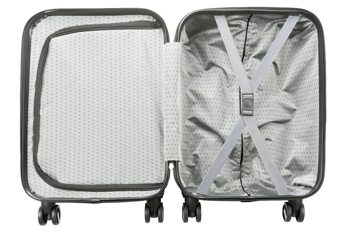 HOFFMANNS Hartschalenkoffer blau Kunststoff B/H/L: ca. 30x76x52 cm