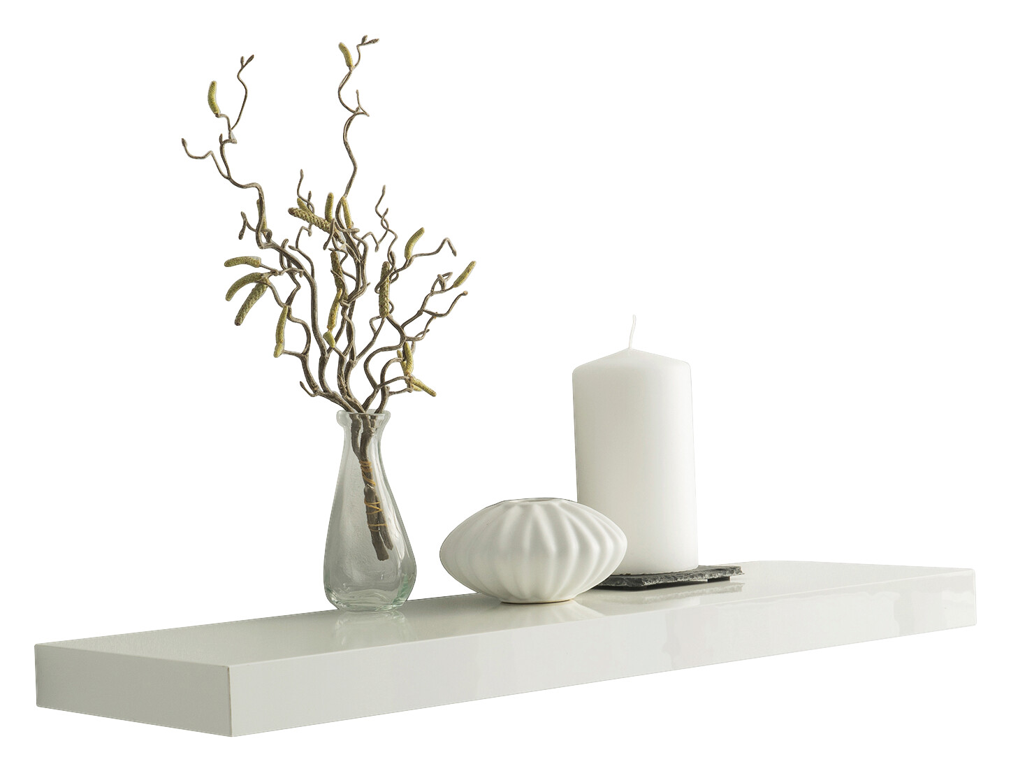 Wandboard Shelvy 60 weiß hochglänzend B/H/T: ca. 60x4x24 cm