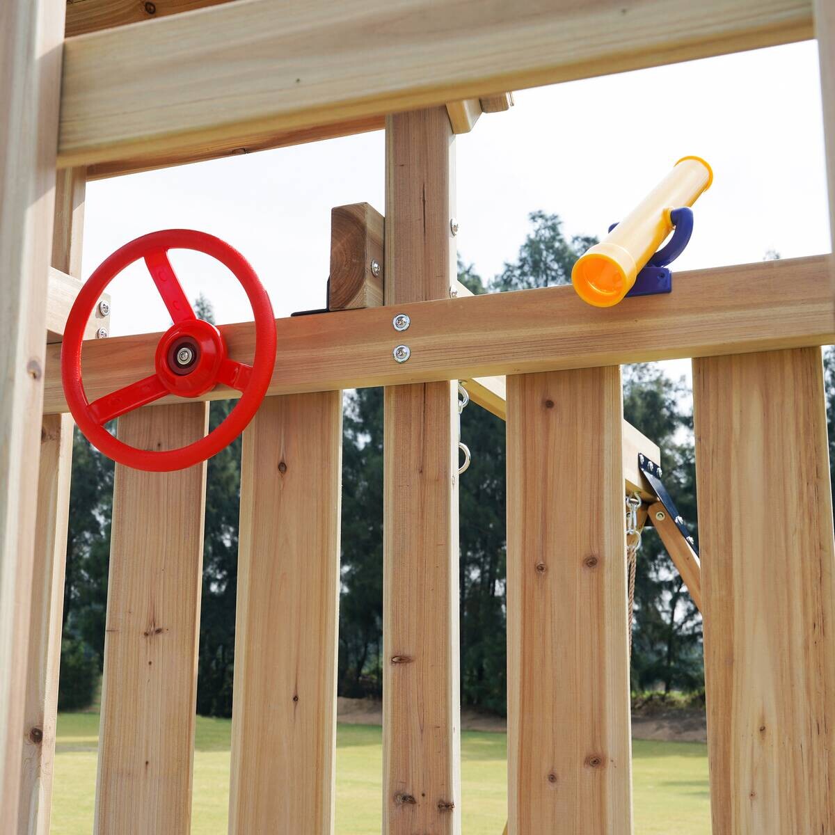 AXI Spielturm Moos braun B/H/L: ca. 342x267x375 cm