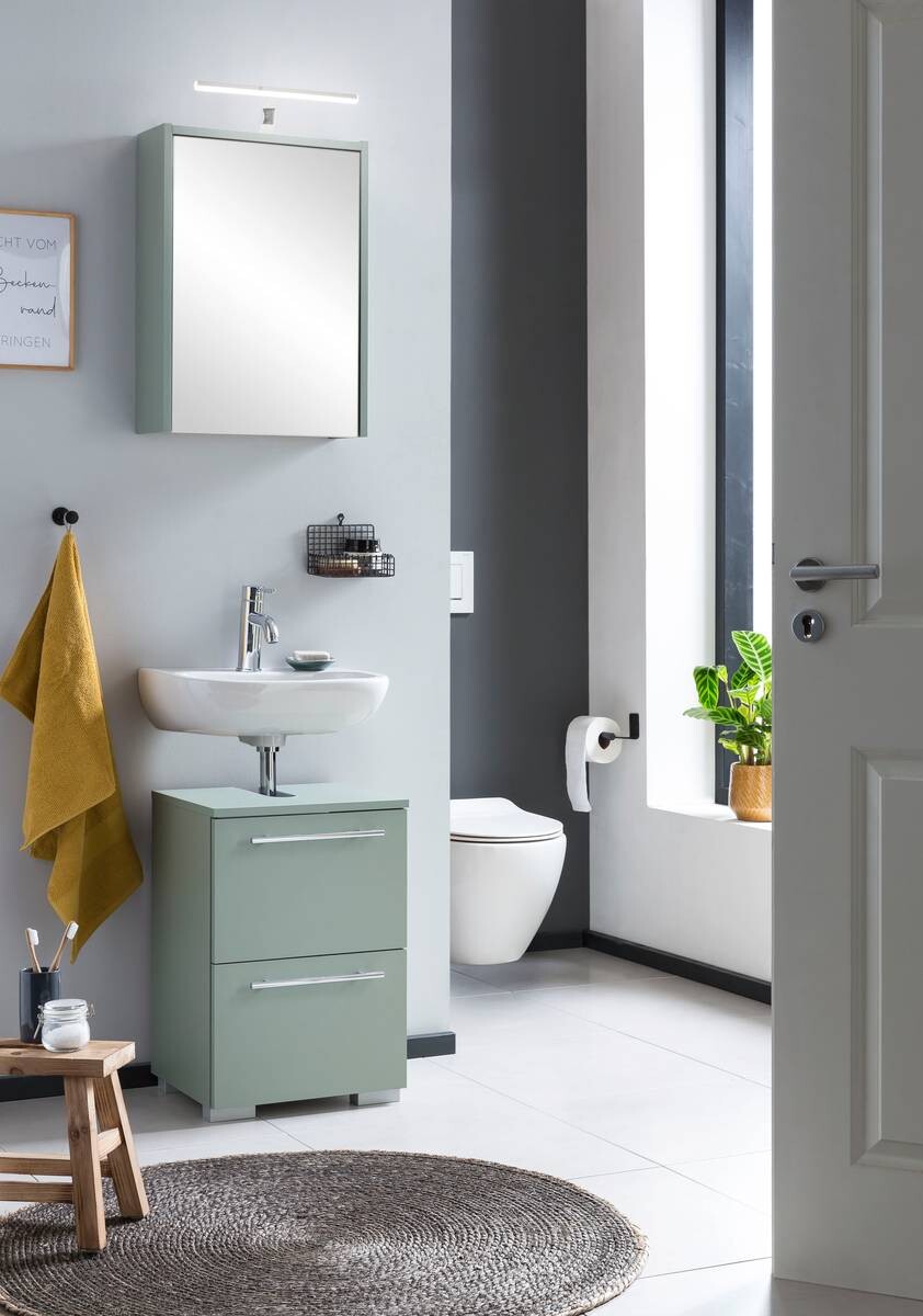 Waschbeckenunterschrank Carlos Pistazie B/H/T: ca. 40,2x59,1x35 cm Waschbeckenunterschrank Carlos Pistazie B/H/T: ca. 40,2x59,1x35 cm