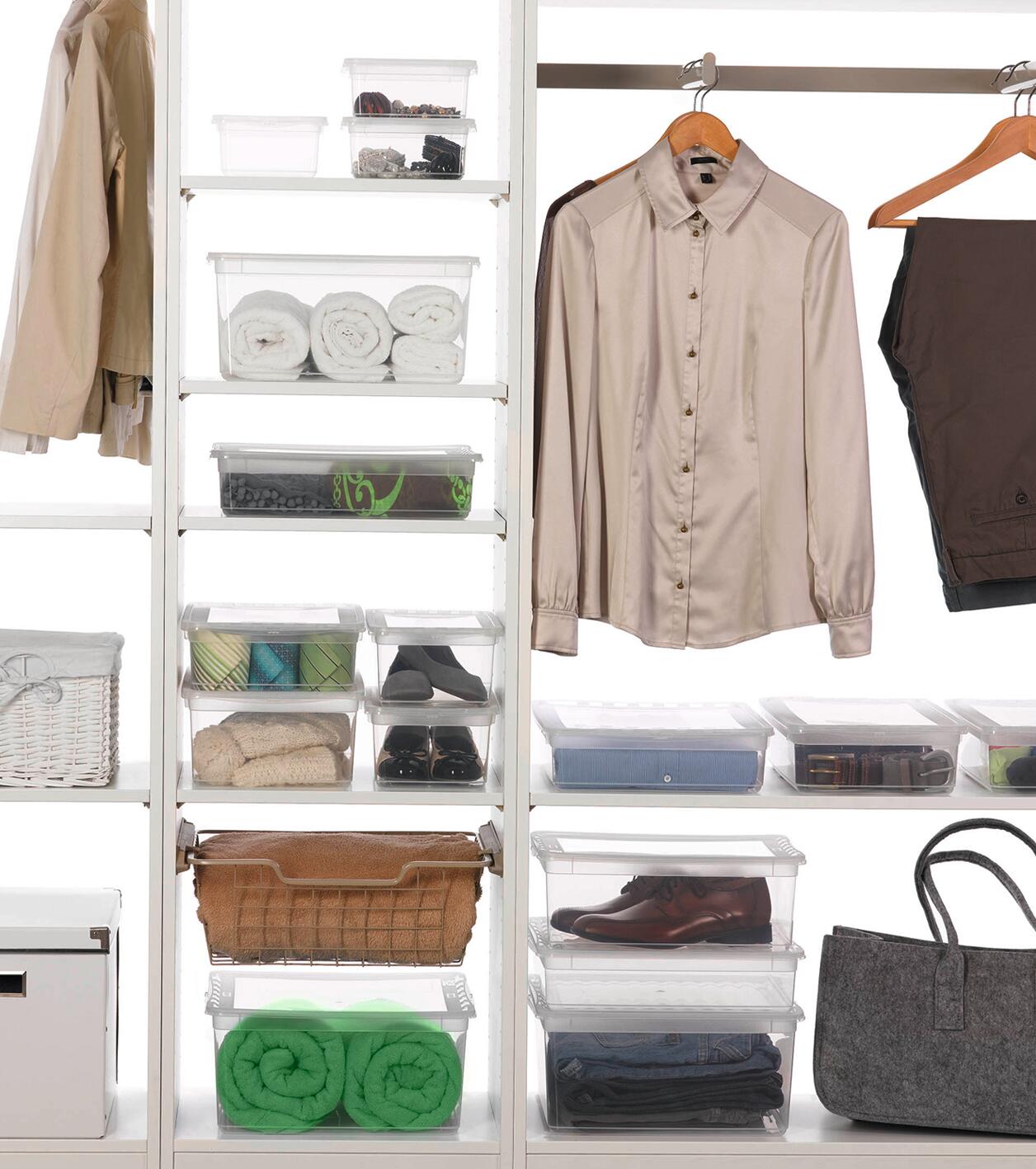 keeeper Box-Basixxset transparent B/H/L: ca. 33,5x25x39 cm