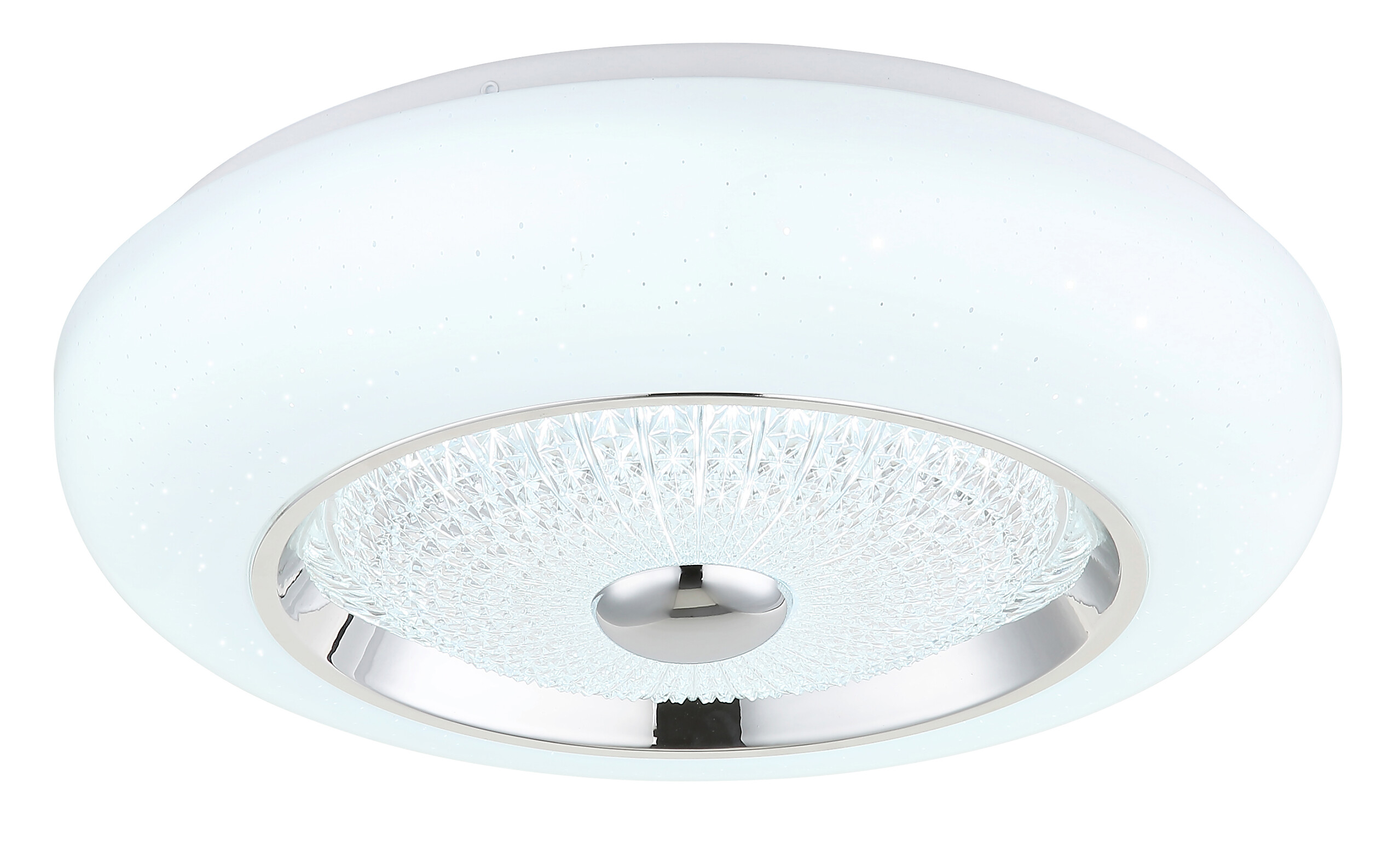 GLOBO Deckenleuchte Opal weiß klar Metall Acryl Kunststoff H/D: ca. 10x38,5 cm 1 Brennstellen