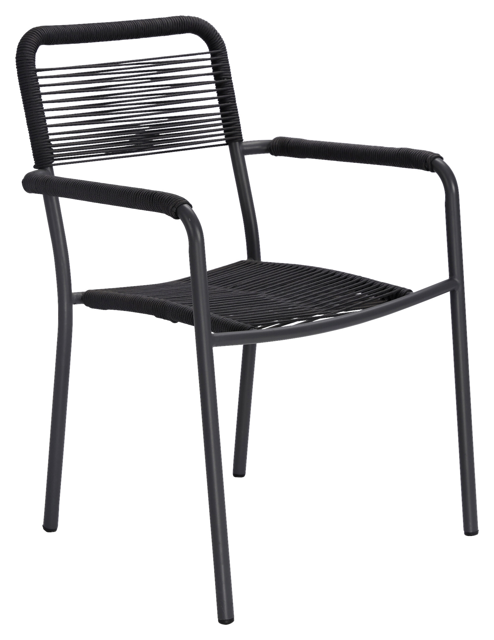 POCOline Gartenstuhl Mona grau Polyrattangeflecht