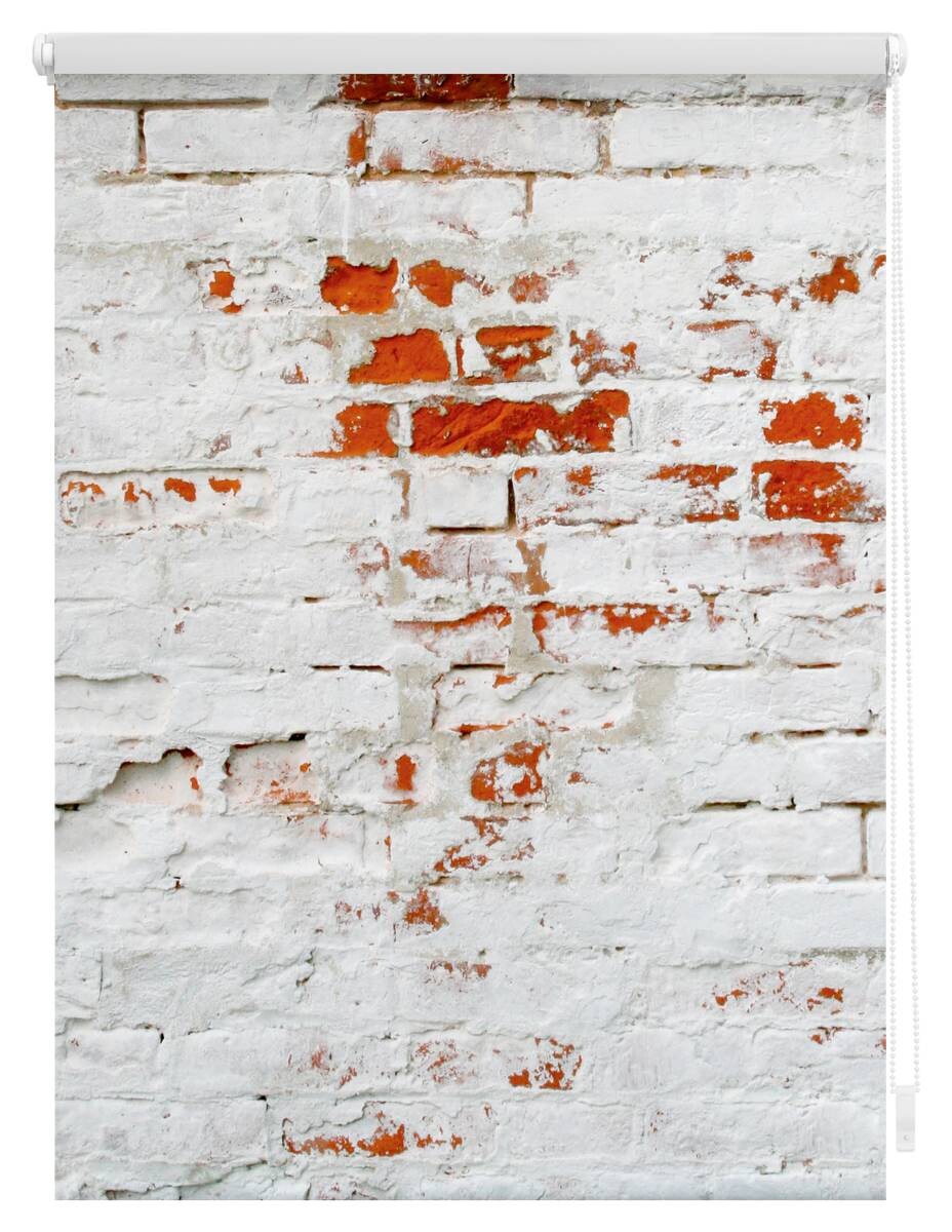 LICHTBLICK Rollo Mauer weiß B/L: ca. 80x150 cm