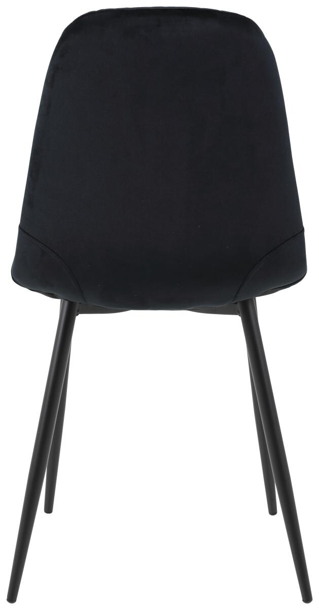 Stuhl Mira 2er Set schwarz Samtoptik B/H/T: ca. 44x89x53,5 cm